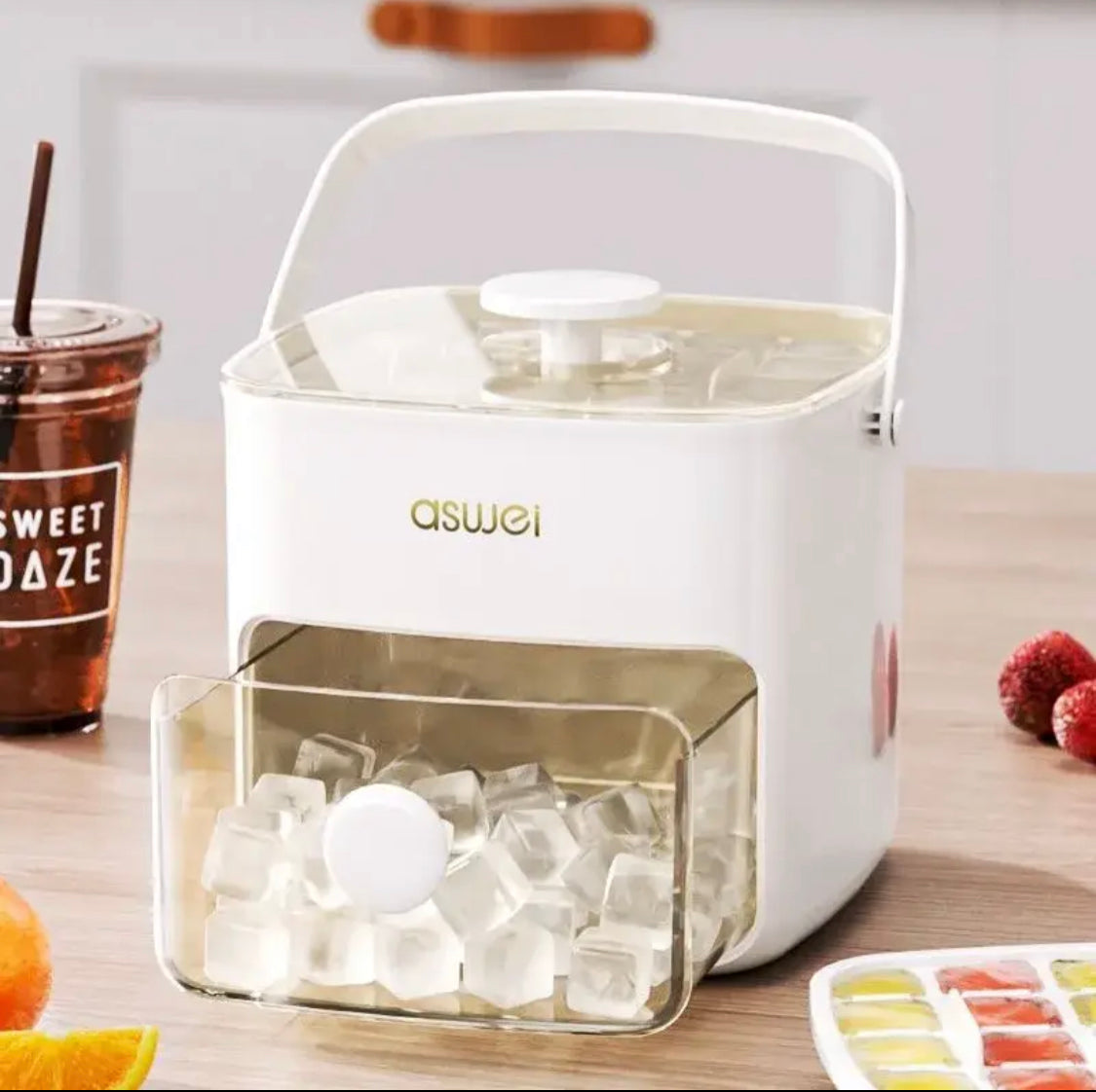 Ice Cube Pressing Type Ice Block Mold, Large Capacity Ice Box, Food Grade Ice Cube Mold Ice Cube Pressing Type Ice Block Mold, Large Capacity Ice Box, Food Grade Ice Cube Mold